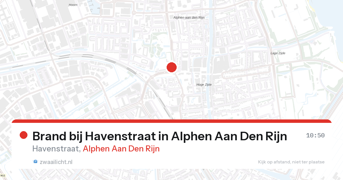 Brand bij Havenstraat in Alphen Aan Den Rijn — 27 aug 2026