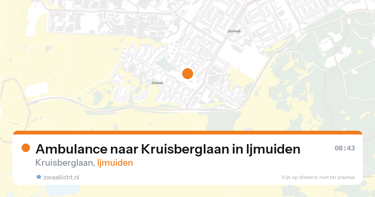 Ambulance naar Kruisberglaan in Ijmuiden — 16 jun 2026