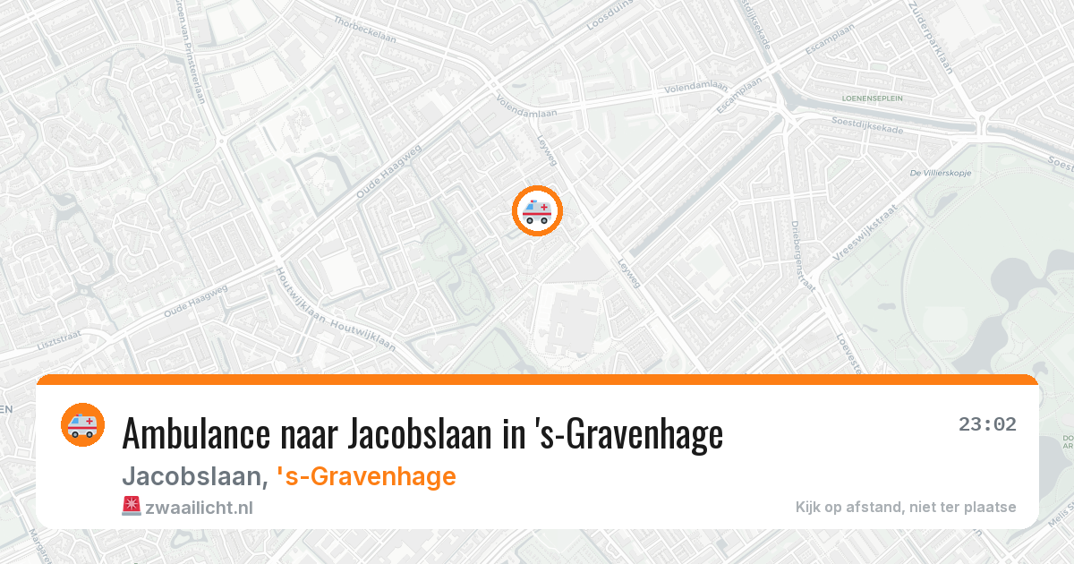 Ambulance naar Jacobslaan in 's-Gravenhage — 30 apr 2026