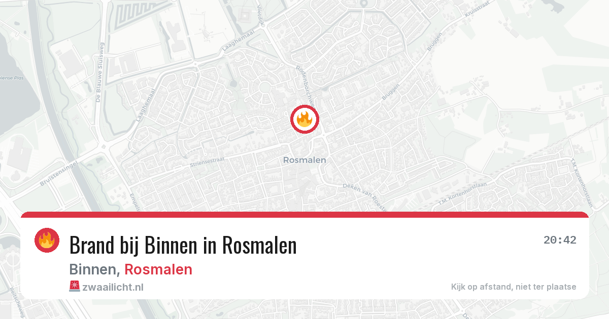 Brand bij Binnen in Rosmalen — 1 jun 2026
