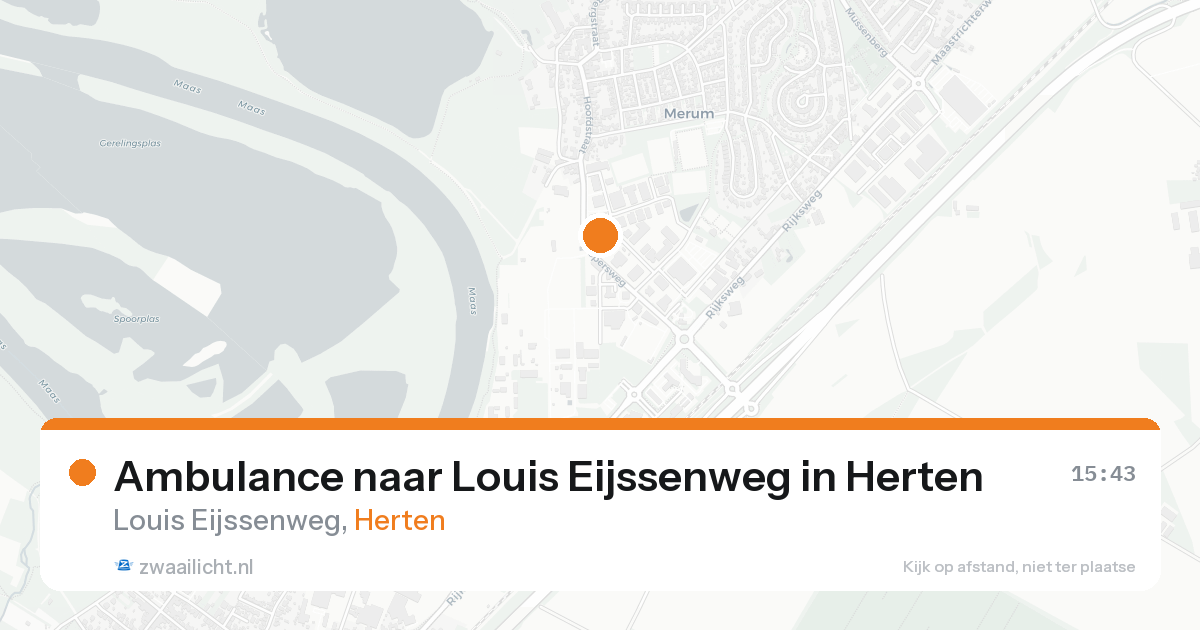 Ambulance naar Louis Eijssenweg in Herten — 17 aug 2026