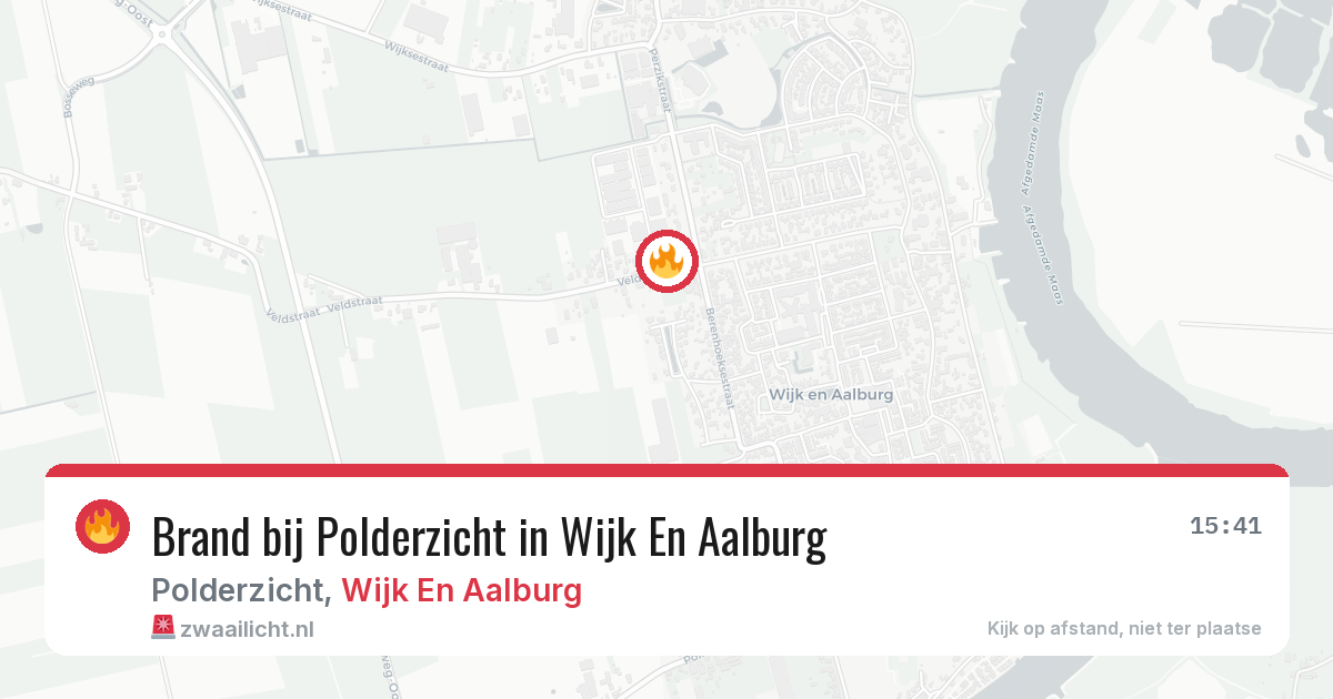 Brand bij Polderzicht in Wijk En Aalburg — 31 jul 2026
