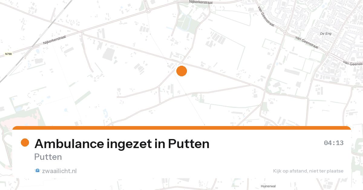 Ambulance ingezet in Putten — 7 feb 2026