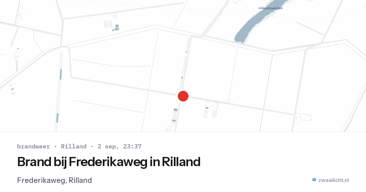 Brand bij Frederikaweg in Rilland — 2 sep 2026