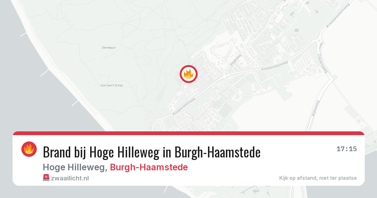 Brand bij Hoge Hilleweg in Burgh-Haamstede — 6 aug 2026