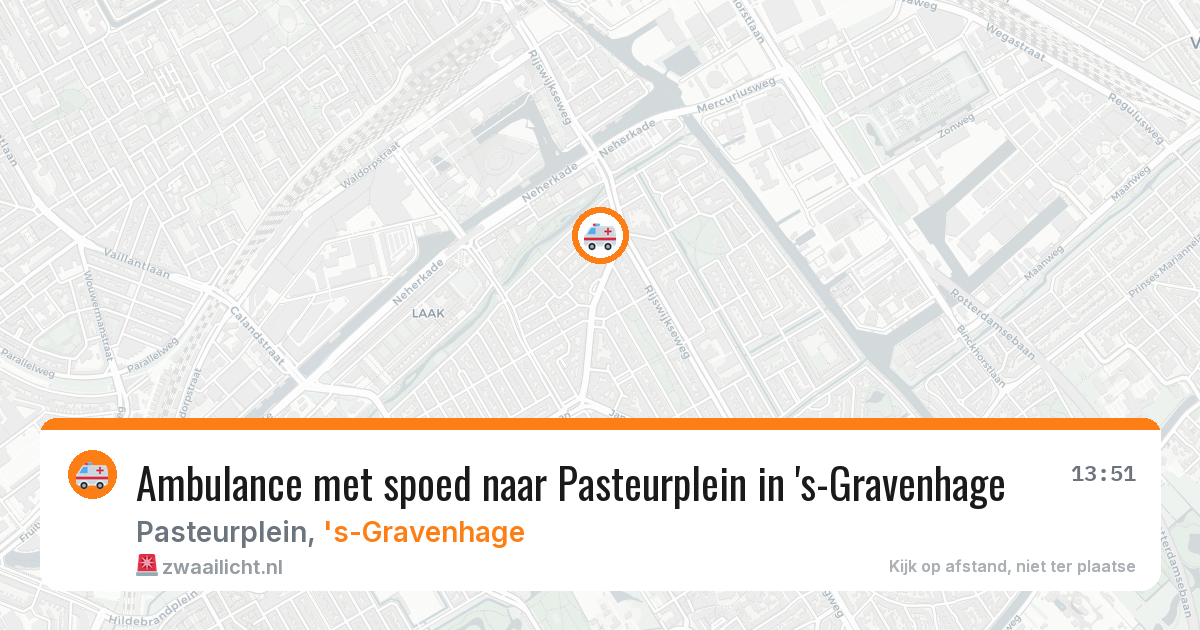 Ambulance met spoed naar Pasteurplein in 's-Gravenhage — 20 mrt 2026