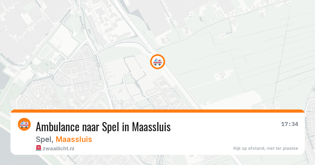 Ambulance naar Spel in Maassluis — 4 mei 2026