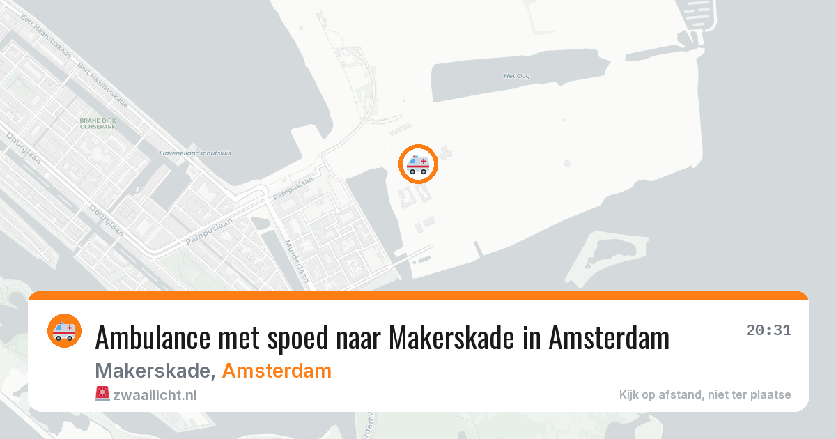 Ambulance met spoed naar Makerskade in Amsterdam — 15 mei 2026