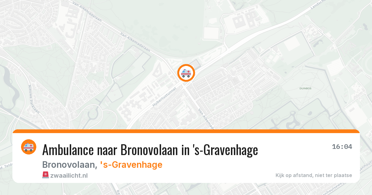 Ambulance naar Bronovolaan in 's-Gravenhage — 31 mrt 2026