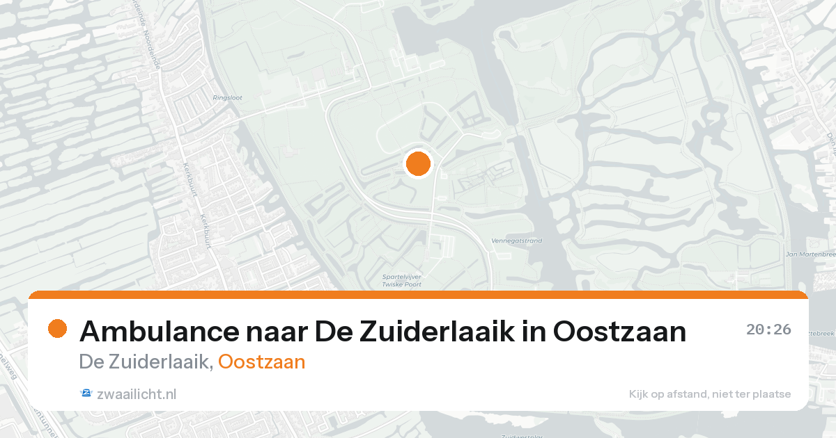 Ambulance naar De Zuiderlaaik in Oostzaan — 16 aug 2026