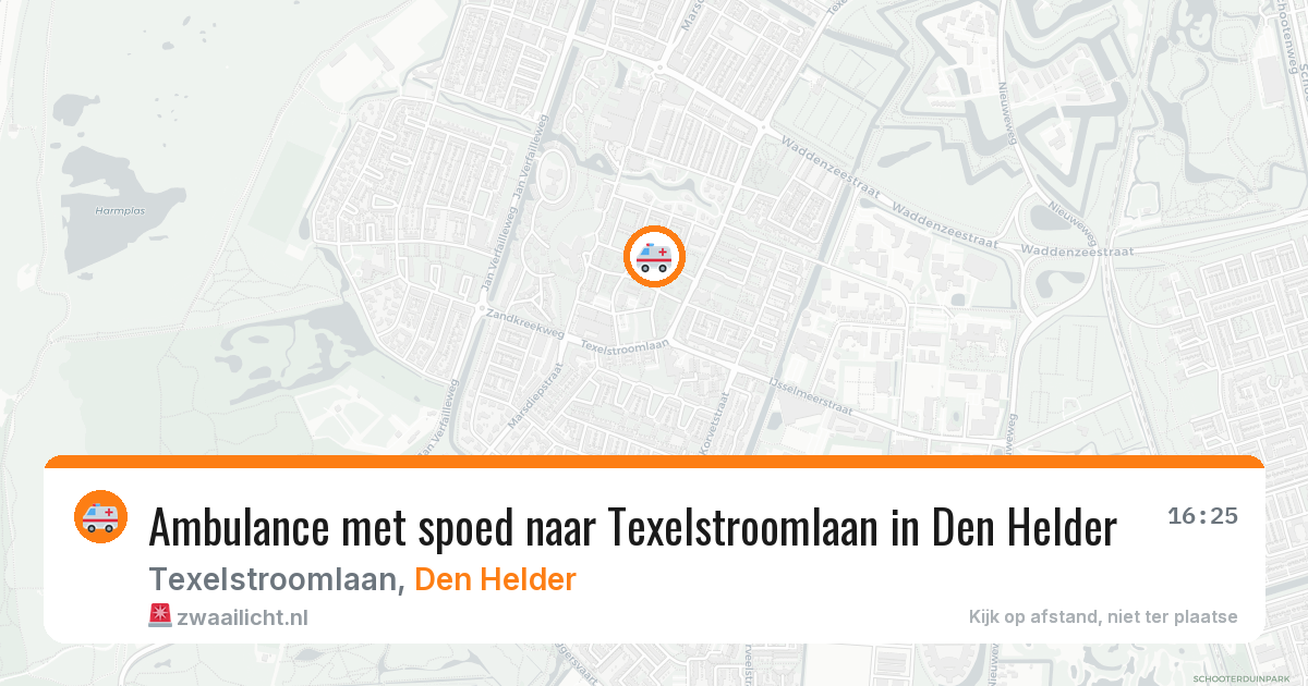 Ambulance met spoed naar Texelstroomlaan in Den Helder — 17 jan 2026