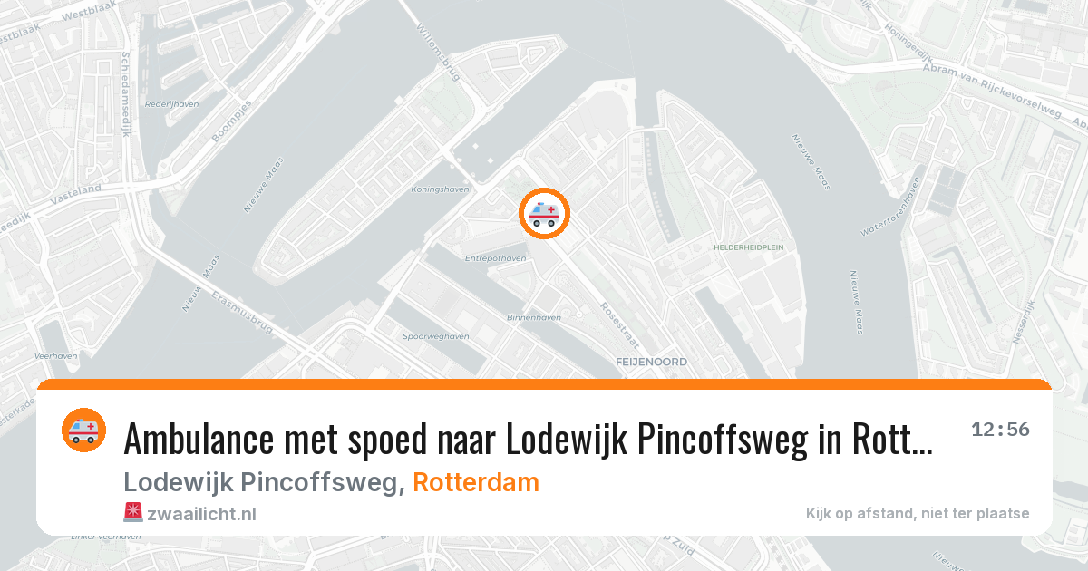 Ambulance met spoed naar Lodewijk Pincoffsweg in Rotterdam — 1 jul 2026