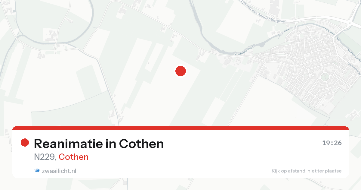 Reanimatie in Cothen — 24 aug 2026
