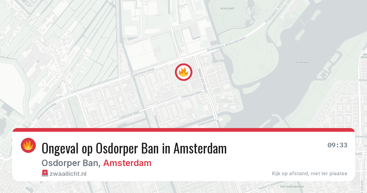 Ongeval op Osdorper Ban in Amsterdam — 31 mrt 2026