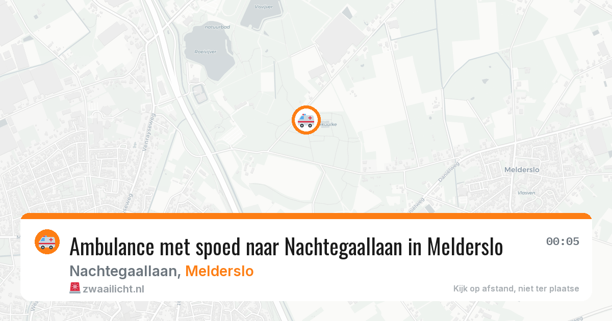 Ambulance met spoed naar Nachtegaallaan in Melderslo — 13 jun 2026
