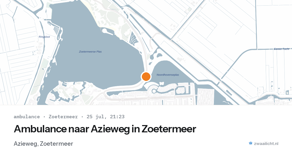 Ambulance naar Azieweg in Zoetermeer — 25 jul 2026