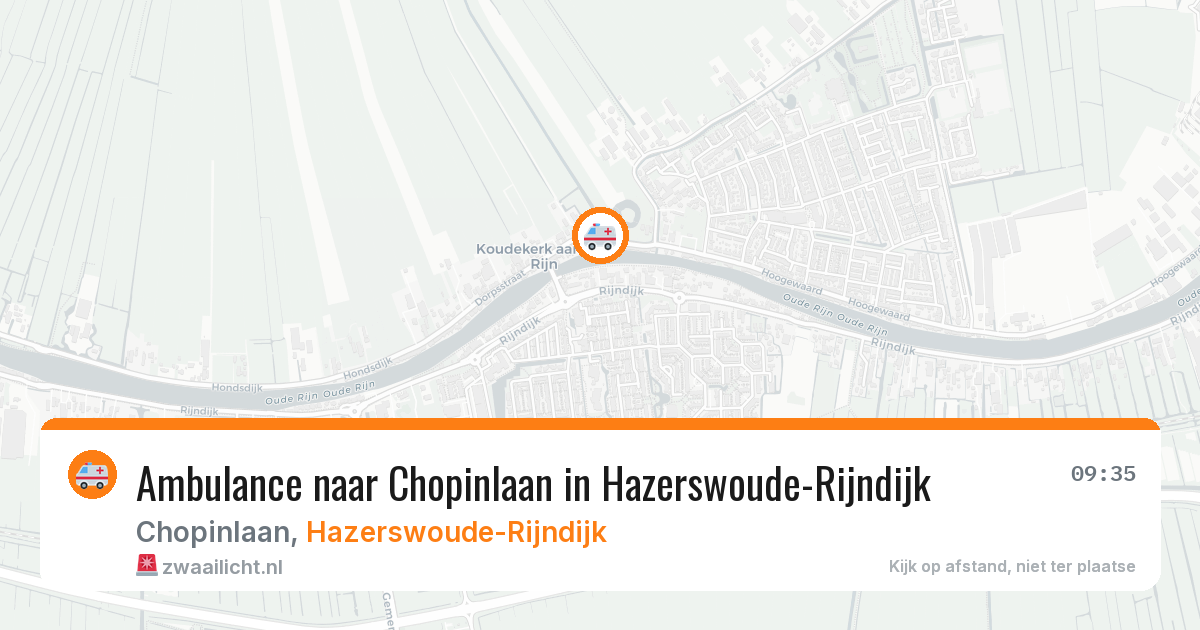 Ambulance naar Chopinlaan in Hazerswoude-Rijndijk — 18 jun 2026