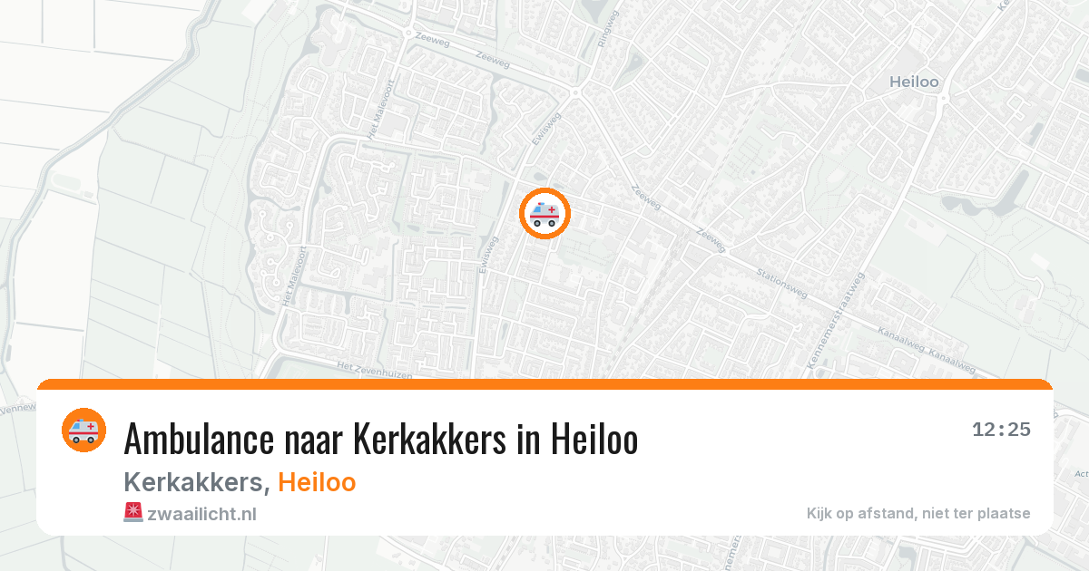 Ambulance naar Kerkakkers in Heiloo — 1 aug 2026