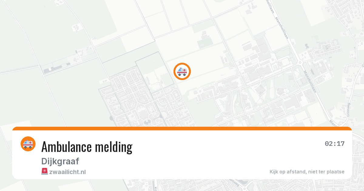 Ambulance melding — 23 mei 2026