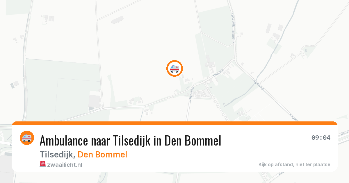 Ambulance naar Tilsedijk in Den Bommel — 21 mei 2026