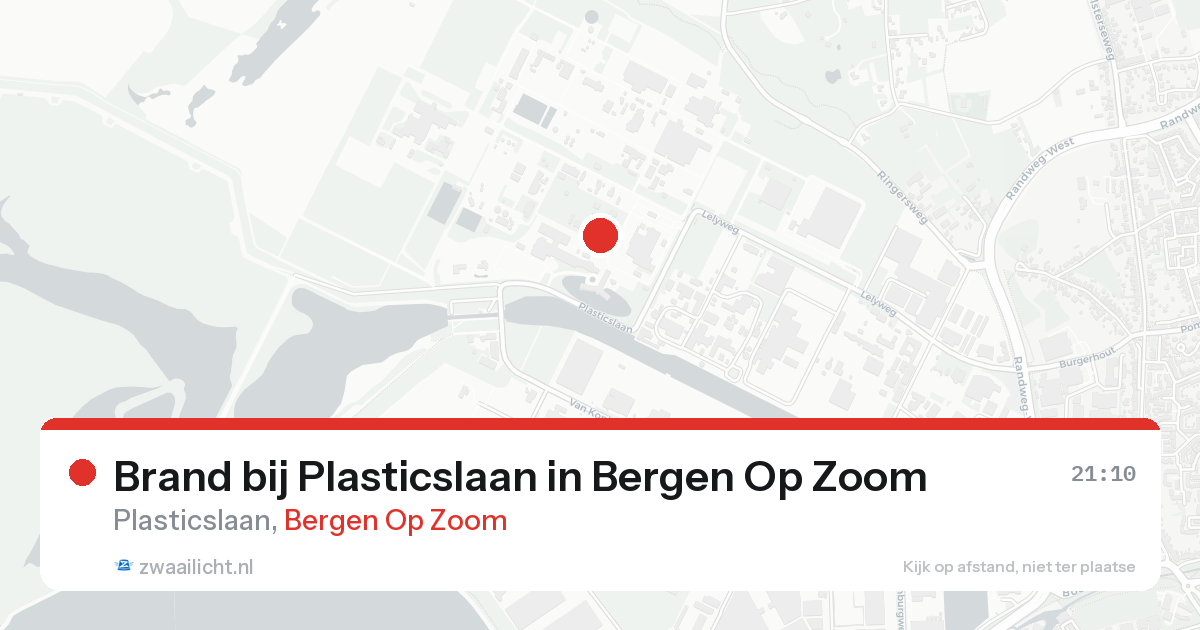 Brand bij Plasticslaan in Bergen Op Zoom — 17 aug 2026