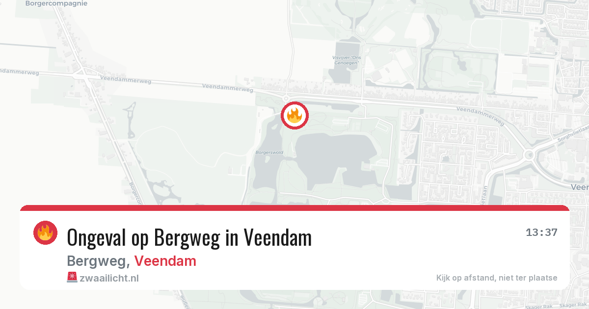Ongeval op Bergweg in Veendam — 18 jul 2026