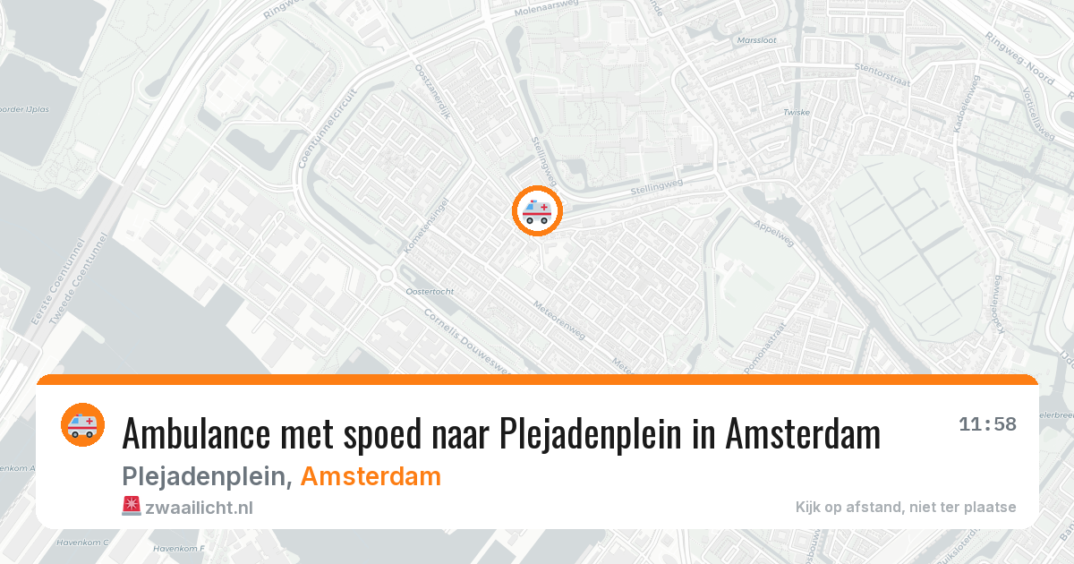 Ambulance met spoed naar Plejadenplein in Amsterdam — 20 mei 2026
