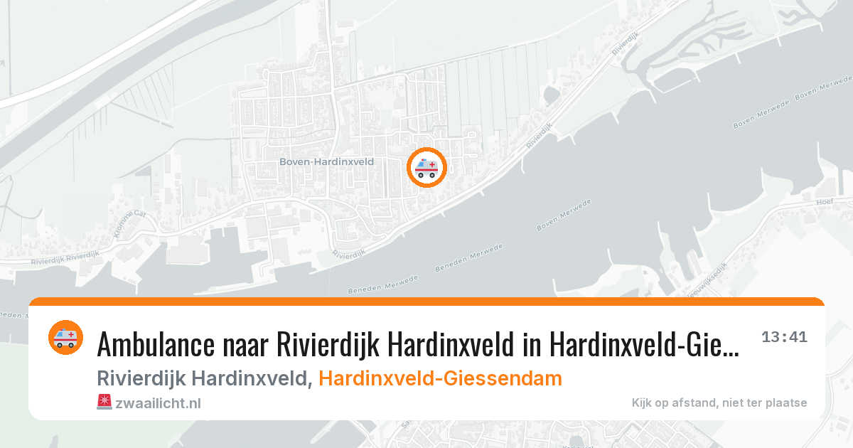 Ambulance naar Rivierdijk Hardinxveld in Hardinxveld-Giessendam — 6 apr 2026