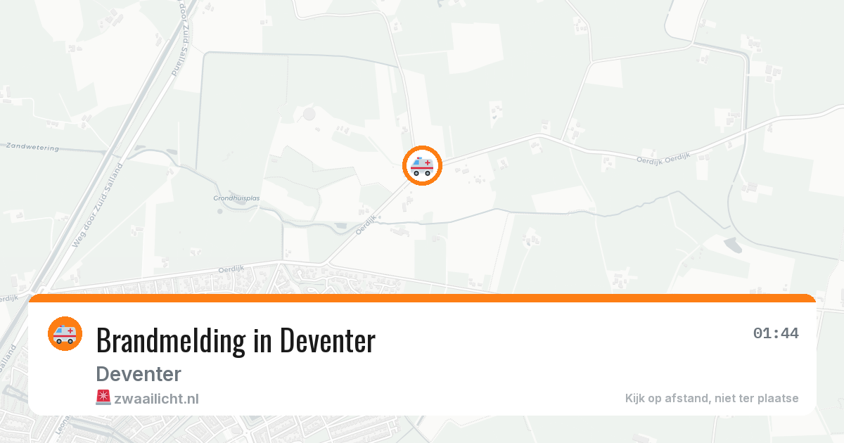 Brandmelding in Deventer — 10 jun 2026