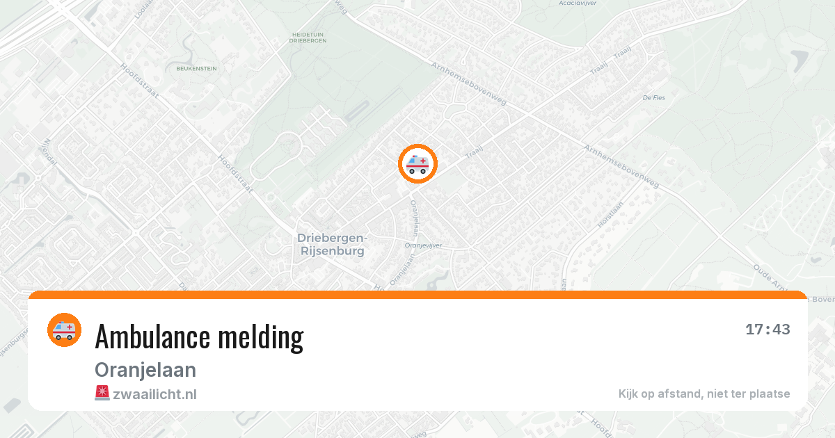 Ambulance melding — 22 mei 2026