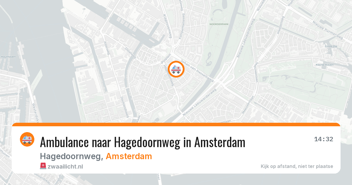 Ambulance naar Hagedoornweg in Amsterdam — 28 mei 2026
