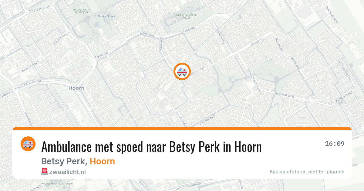 Ambulance met spoed naar Betsy Perk in Hoorn — 18 feb 2026