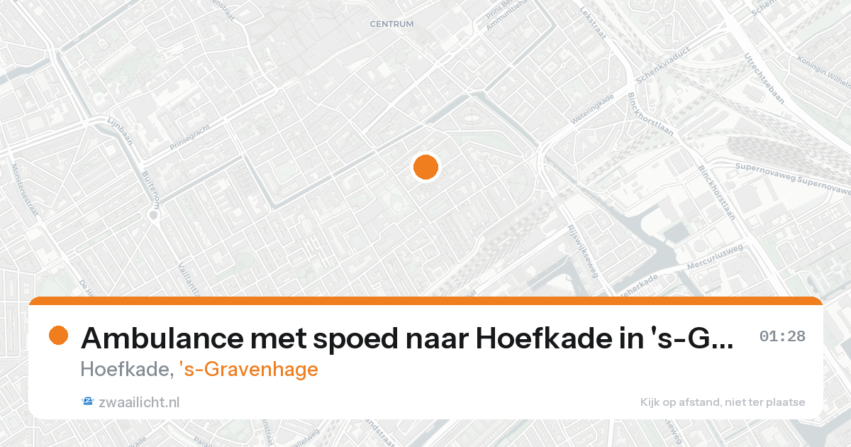 Ambulance met spoed naar Hoefkade in 's-Gravenhage — 8 feb 2026
