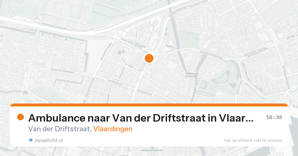 Ambulance naar Van der Driftstraat in Vlaardingen — 31 jan 2026