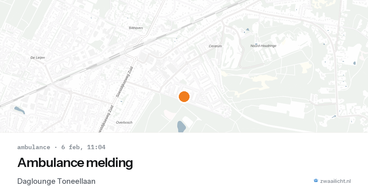 Ambulance melding — 6 feb 2026