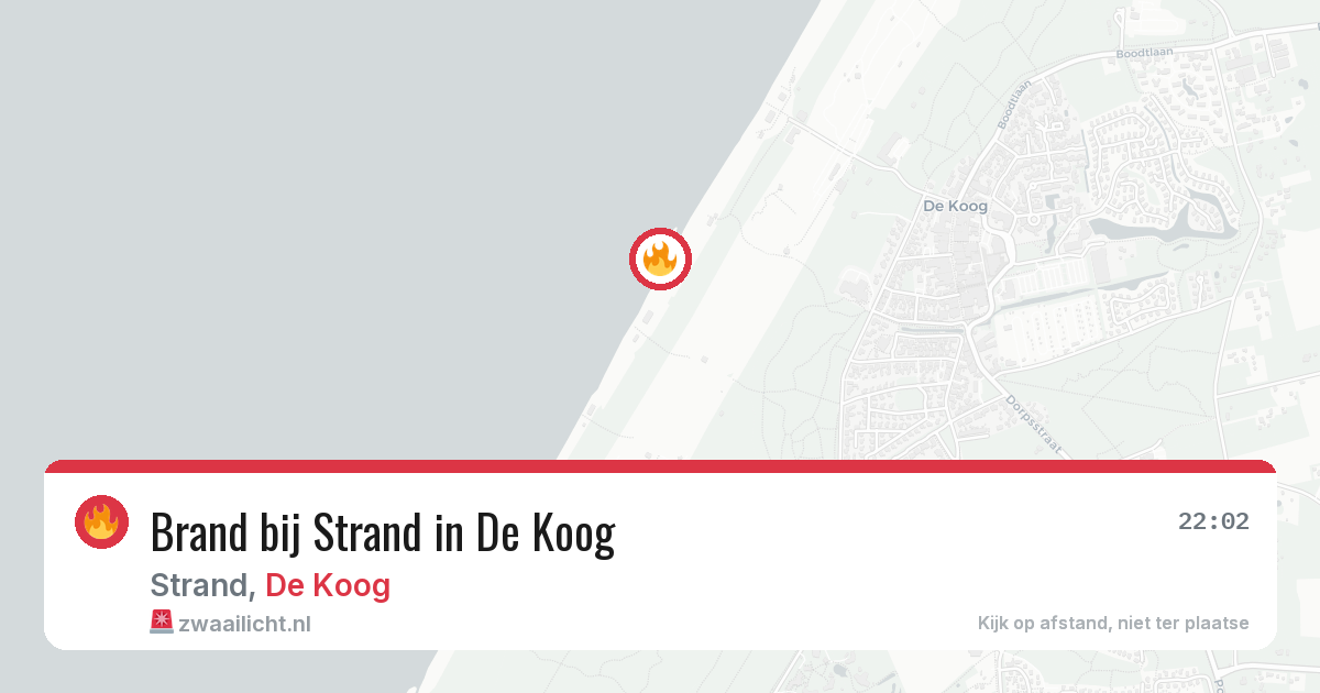 Brand bij Strand in De Koog — 28 jun 2026