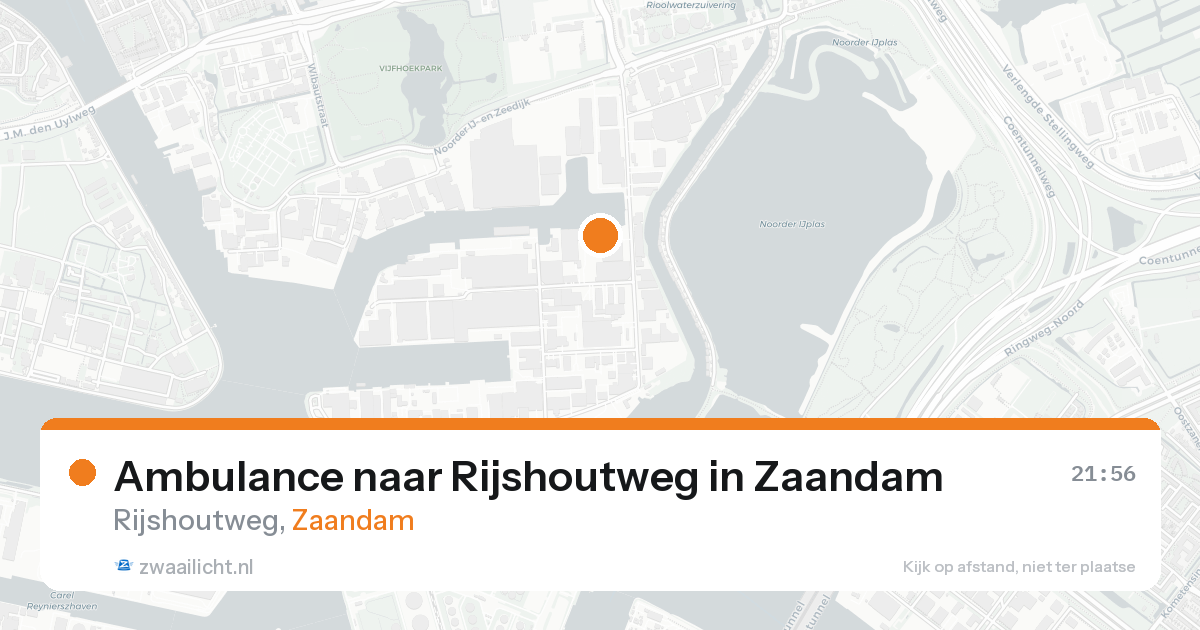 Ambulance naar Rijshoutweg in Zaandam — 2 jul 2026
