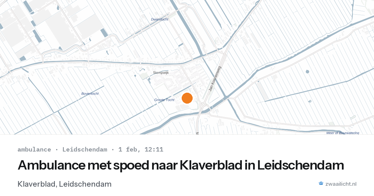 Ambulance met spoed naar Klaverblad in Leidschendam — 1 feb 2026