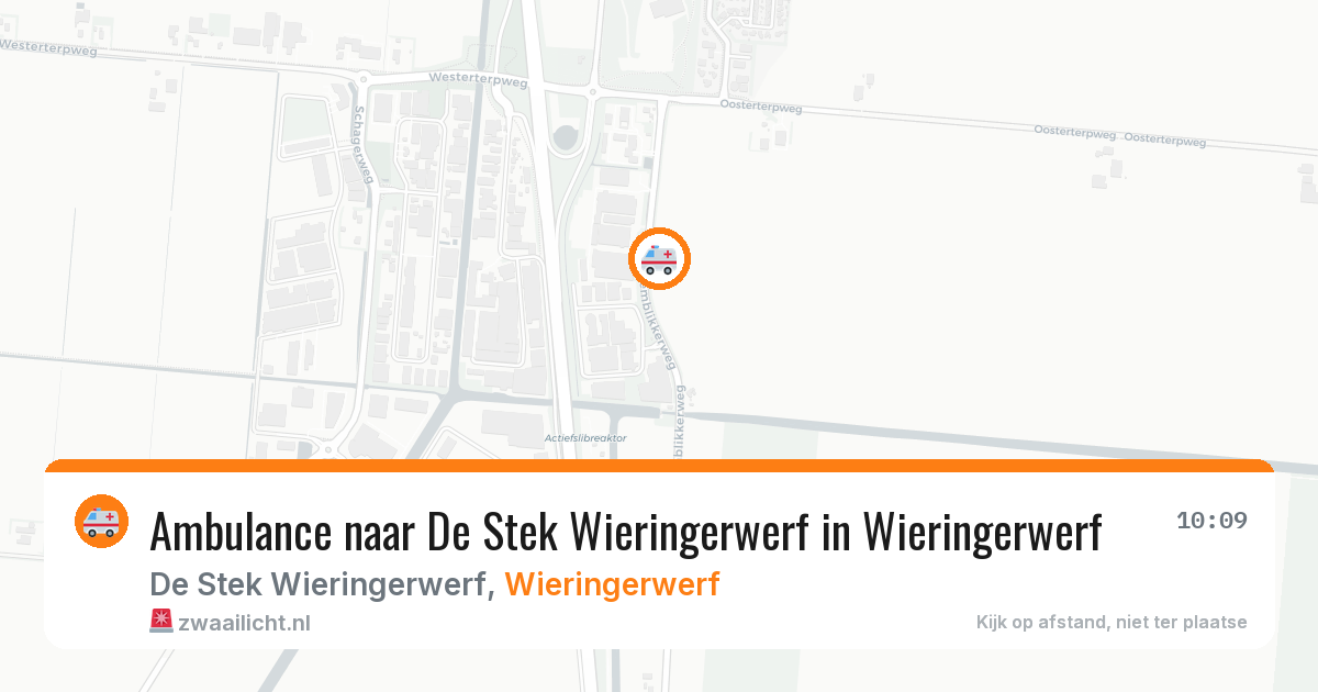 Ambulance naar De Stek Wieringerwerf in Wieringerwerf — 22 mei 2026