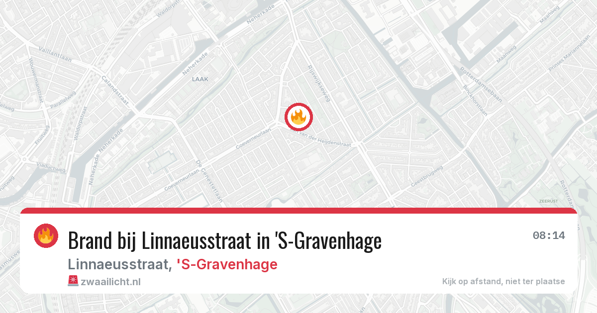Brand bij Linnaeusstraat in 'S-Gravenhage — 28 mrt 2026