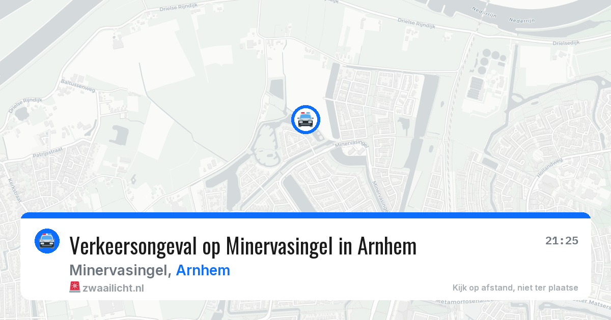 Verkeersongeval op Minervasingel in Arnhem — 13 mrt 2026