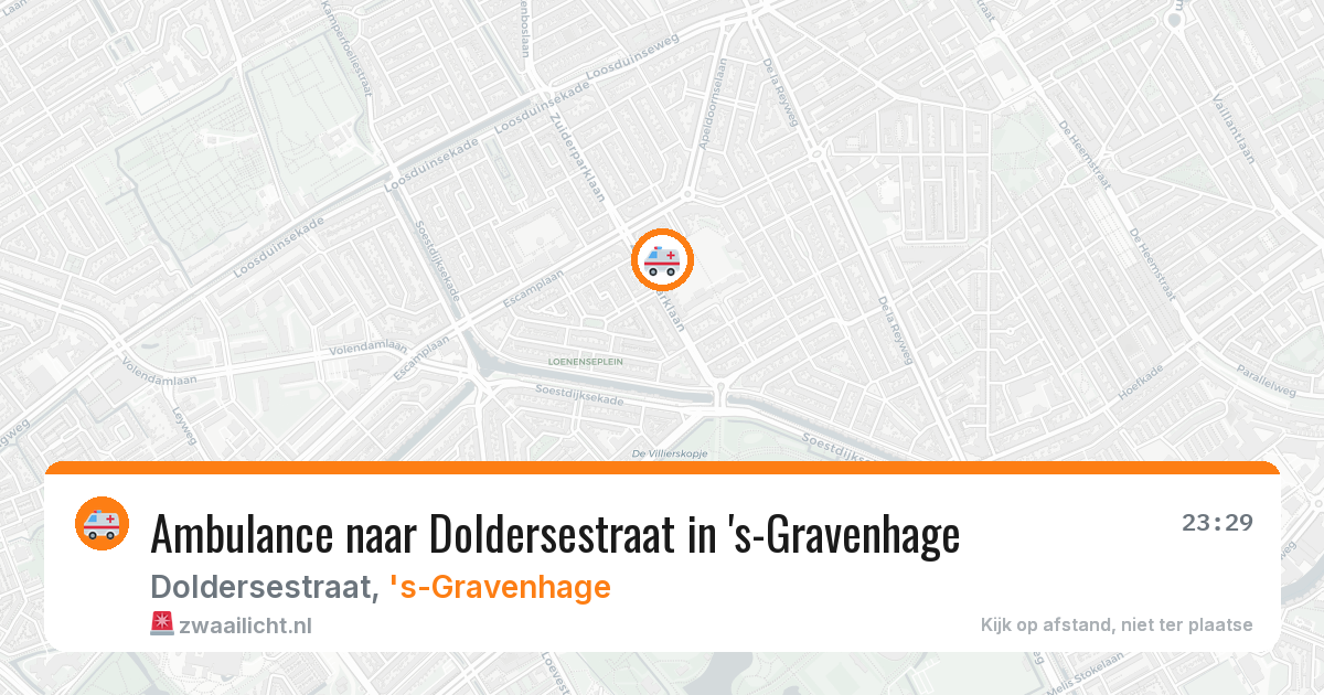 Ambulance naar Doldersestraat in 's-Gravenhage — 4 jul 2026