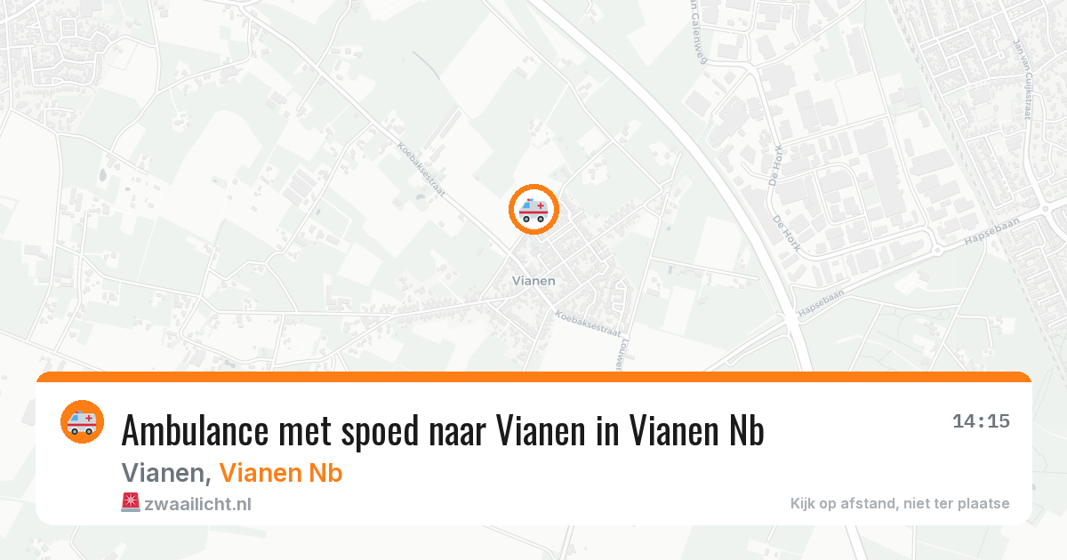 Ambulance met spoed naar Vianen in Vianen Nb — 9 feb 2026