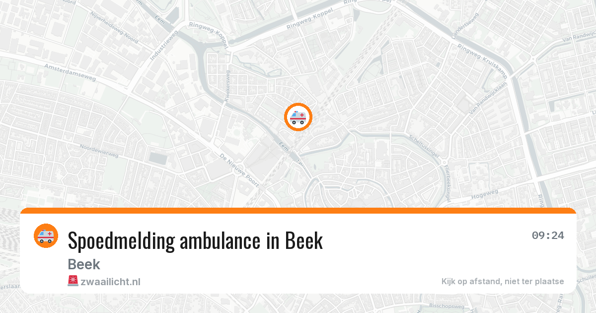 Spoedmelding ambulance in Beek — 23 jan 2026