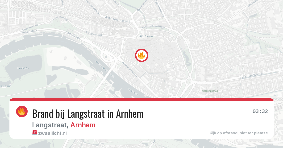 Brand bij Langstraat in Arnhem — 7 mrt 2026
