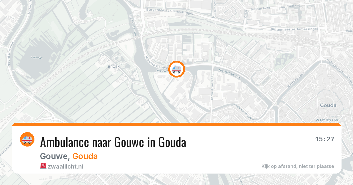 Ambulance naar Gouwe in Gouda — 31 mrt 2026