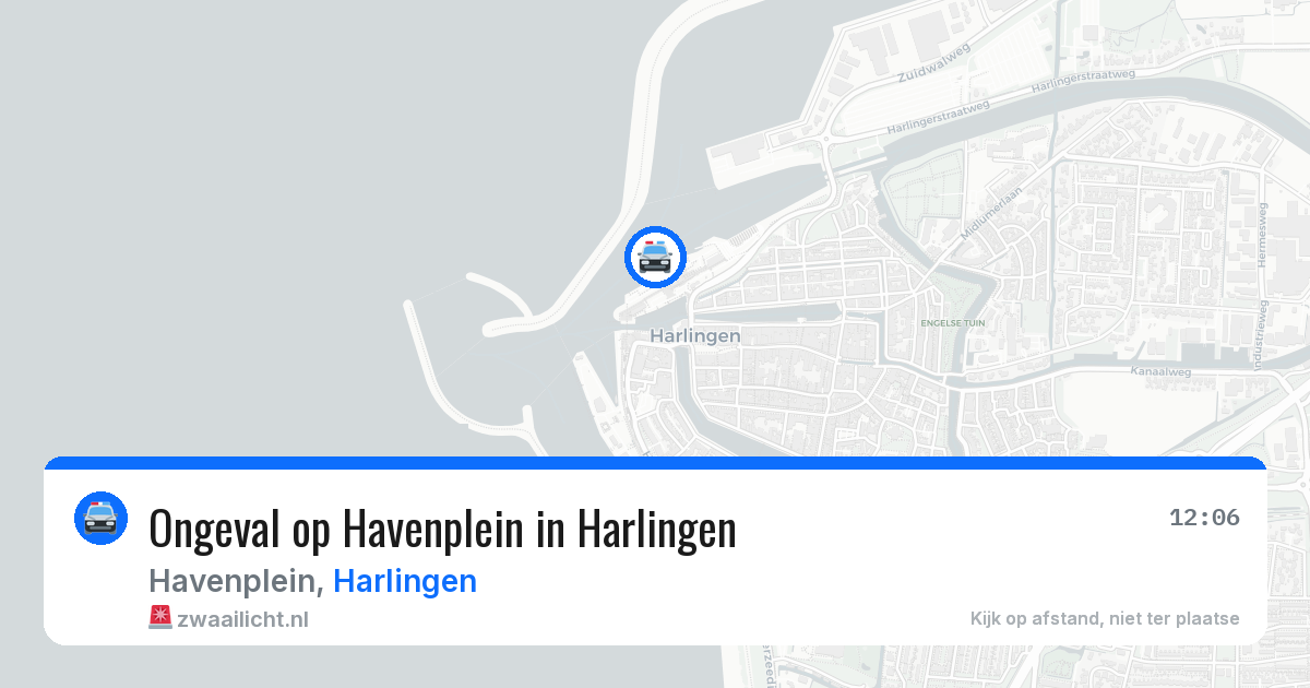 Ongeval op Havenplein in Harlingen — 11 mei 2026