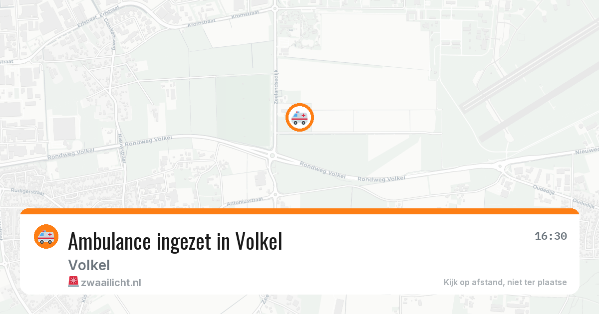 Ambulance ingezet in Volkel — 10 aug 2026