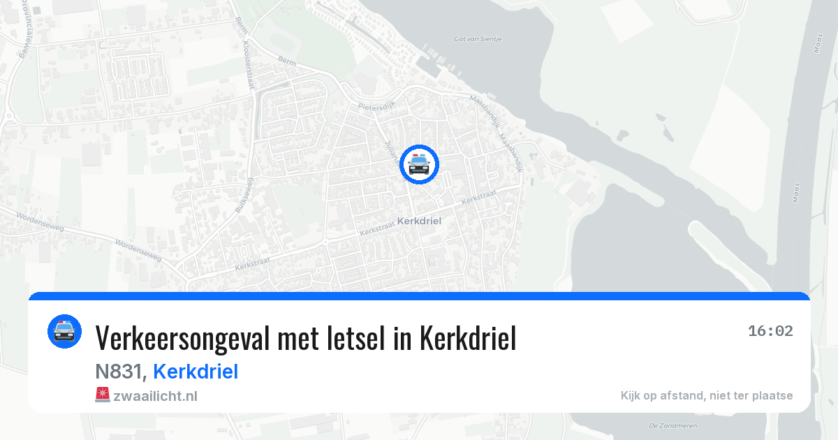 Verkeersongeval met letsel in Kerkdriel — 13 mei 2026