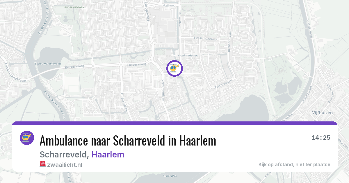 Ambulance naar Scharreveld in Haarlem — 6 mrt 2026